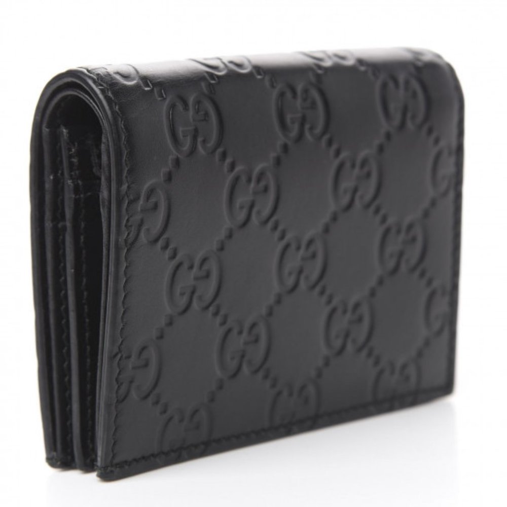 Gucci Guccissima Crystal Cat Card Case in Black NEW IN BOX - Picture 4 of 6